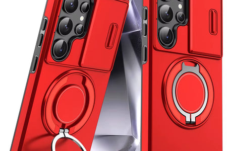 Slide Camera Protection Magnetic Stand Phone Case for Samsung S26 S25 Edge S24 S23 plus S21 S22 Ultra FE A54 A15 A05 A05S Cover